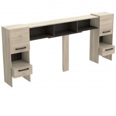 Cabecero de Cama con Mesita Watson Roble Kronberg Y Roble Waterford 240 cm