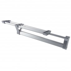 Colgador Organizador De Armarios Extensible Color Gris Metalizado Colgador Organizador De Armarios Extensible Color Gris Metalizado