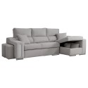 Sofá Chaise Longue Oscar Color Gris Claro 263 cm