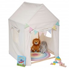 Tienda Infantil de Tela Safari en Blanco 77x115 cm