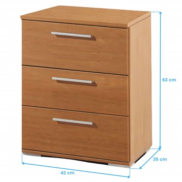 Dormitorio Matrimonio Cerezo Mesita Cota