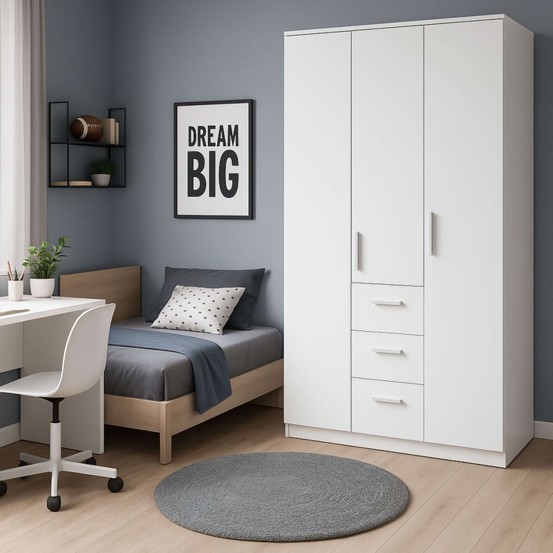 Armario Blanco Brillo Ambiente 4 Armario Blanco Brillo Ambiente 4