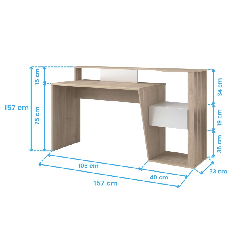 Escritorio Stright Cotas Escritorio Stright Cotas