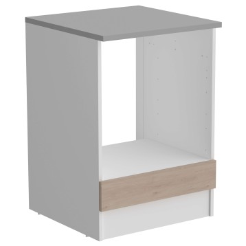 Módulo Inferior Cocina Eko Para Horno 60 cm Robe Jackson y Blanco Mate