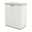 Armario Bajo Exterior 2 Puertas Titanium Color Beige 70x88 cm