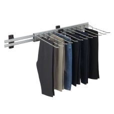 Pantalonero Extraíble Organizador Self de aluminio con varillas 47x12x34 cm Pantalonero Extraíble Organizador Self de aluminio con varillas 47x12x34 cm