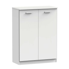 Mueble Zapatero Recibidor Armario Bajo Auxiliar Color Blanco 74 cm