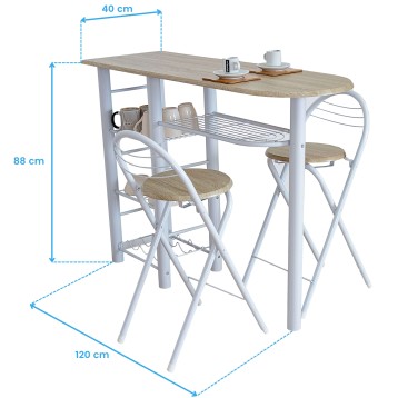 conjunto mesa cotas 5