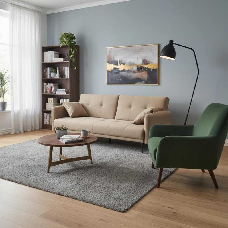 Sofá Cama Dack 3 Plazas Color Marrón 200 cm