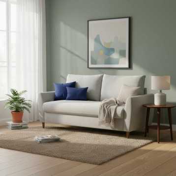 Sofá Mave Gris Ambiente 1