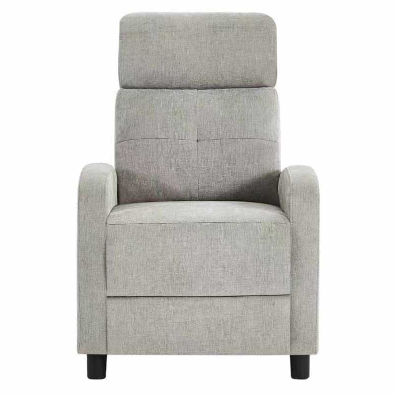 Sillón Relax Reclinable Denmark Salón Color Gris Claro Sillón Relax Reclinable Denmark Salón Color Gris Claro