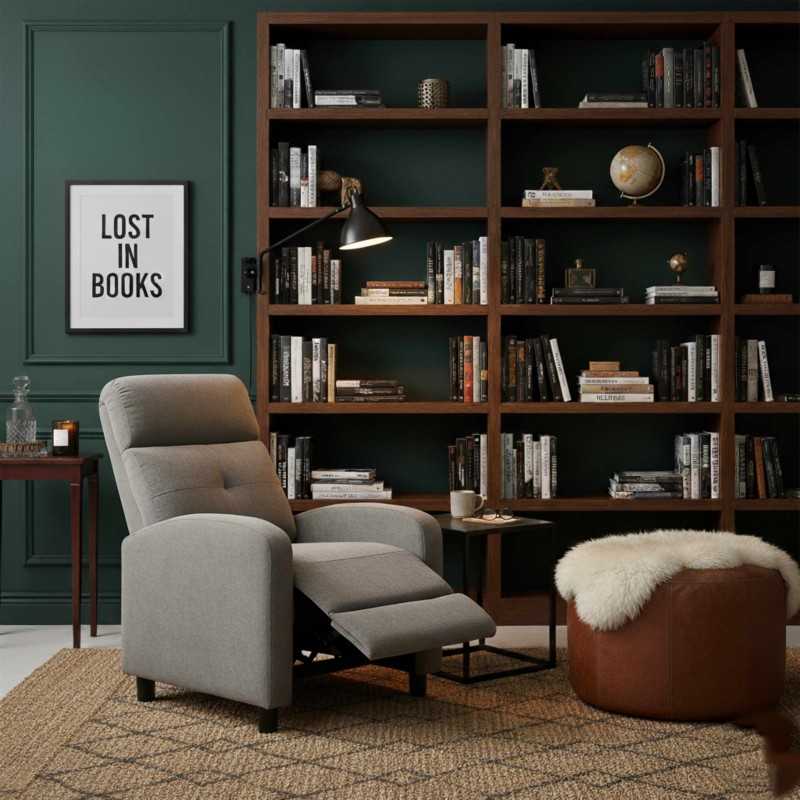 Sillón Relax Reclinable Denmark Salón Color Gris Sillón Relax Reclinable Denmark Salón Color Gris