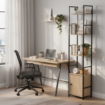 Estantería Librería 4 Estantes ambiente 1