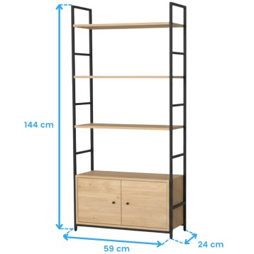 estantería libreria cotas