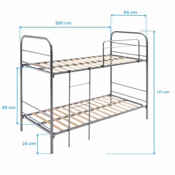 Litera Eco metálica cotas