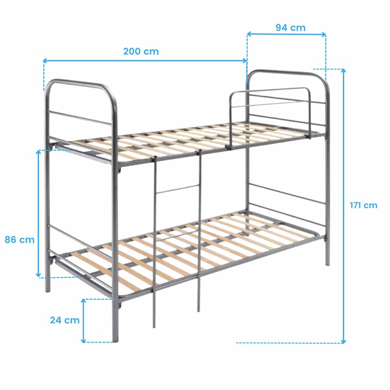 Litera Eco metálica cotas