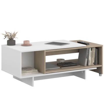 Mesa de centro con tapa deslizante lateral 2