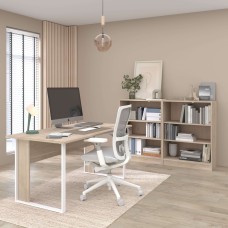 Pack de Oficina Veltis con 2 Estanterías Roble Japonés