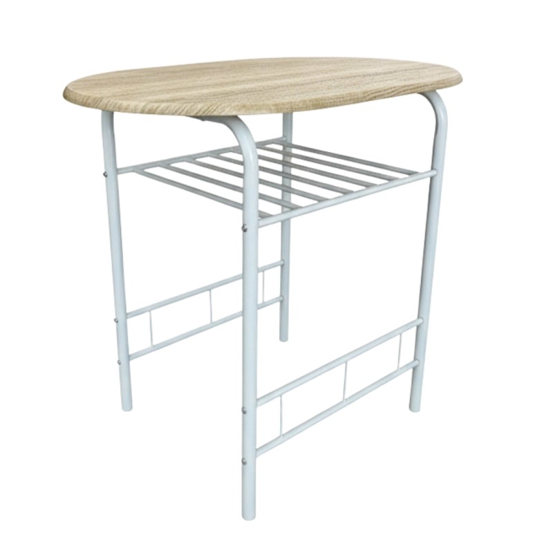 Mesa de Conjunto Mesa Cocina y 2 Sillas Butterfly Color Blanco y Roble Sonoma