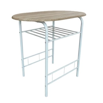 Mesa de Conjunto Mesa Cocina y 2 Sillas Butterfly Color Blanco y Roble Sonoma