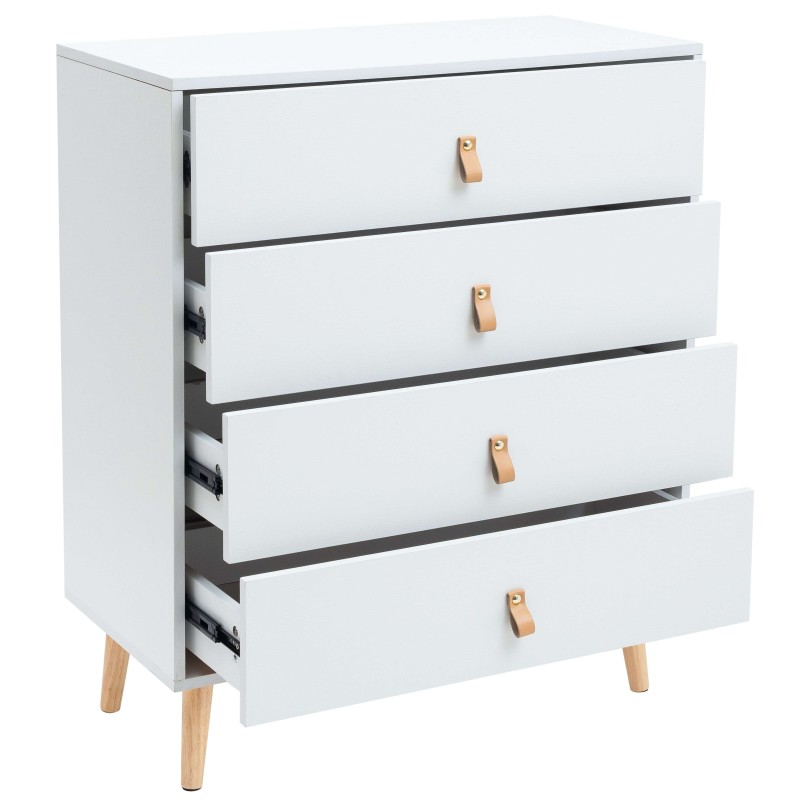 Comoda blanca 2 Pack Dormitorio Matrimonio Nórdico