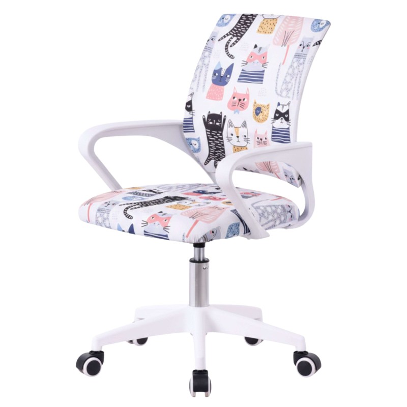 Silla Juvenil Dibujos Gatos lateral