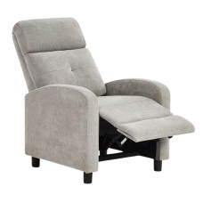 Sillón Relax Reclinable Denmark Salón Color Gris Claro