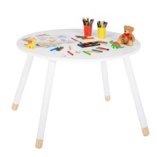 Mesa Infantil Dormitorio Douceur Color Blanco 60x60 cm
