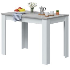Mesa cocina Cloe en Blanco artik y Cemento 78x109x67 cm