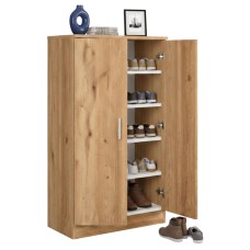 Mueble Zapatero Recibidor Rhin Armario Color Naturale 55 cm