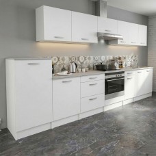 Cocina Modular Eko 11 Muebles Color Blanco Mate 360 cm