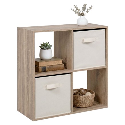 estanteria cuadrada roble