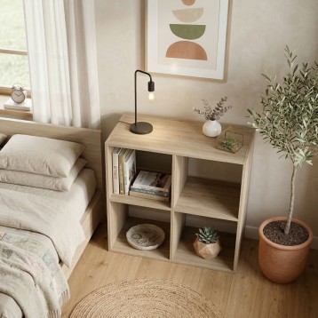 estanteria cuadrada roble 7