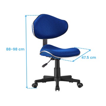 silla bambola azul cotas