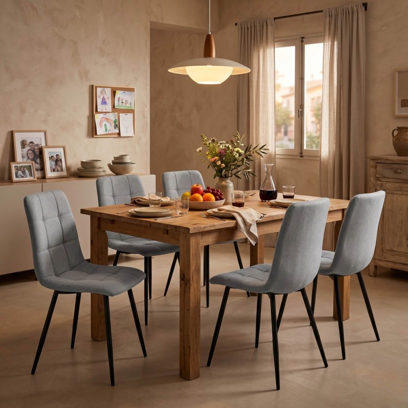 Silla Salón Comedor Raf Color Gris