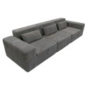 Sofá Modular Horizon 3 Plazas Gris Oscuro 307 cm