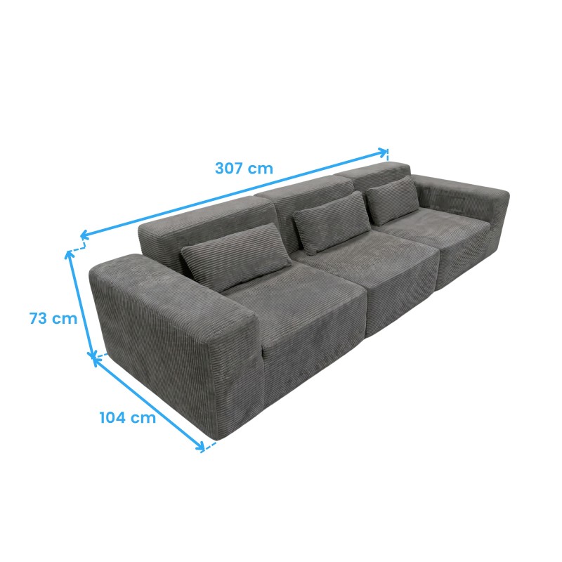 sofá modular horizon cotas
