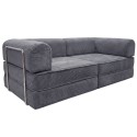 Sofá Cama Relax Nest Pana 2 Plazas Gris Oscuro 182 cm