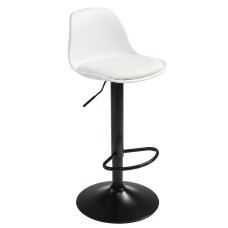 Taburetes Cocina Regulables Bistro Blanco Mate 80-100 cm