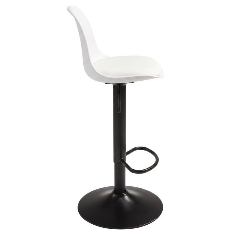 taburete regulable blanco 2