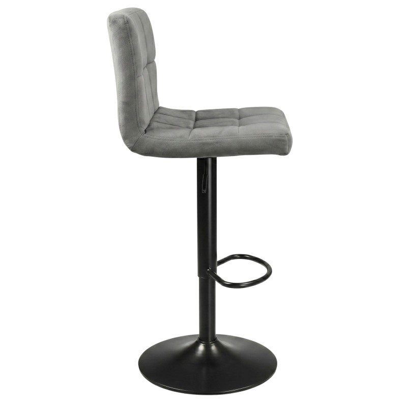 taburete terciopelo gris 2