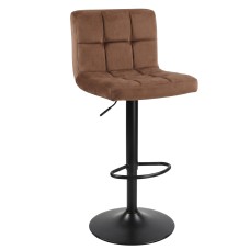 Taburetes Cocina Regulables Zenit Acolchado Velvet Marrón 88-108 cm