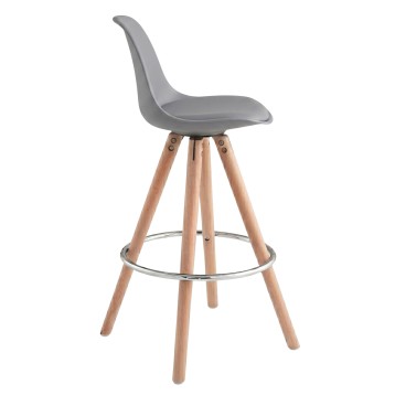 taburete alto gris 2
