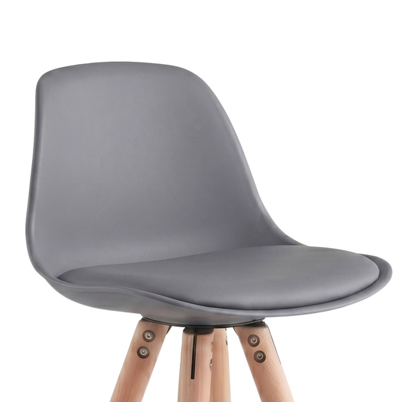 taburete alto gris 3
