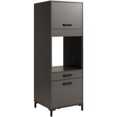 Módulo Cocina Columna Horno Smoke Color Gris 63x188x60 cm