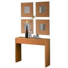 Mueble De Entrada Recibidor Consola con 4 espejos Lupe 100 cm