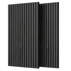 Pack de 2 Paneles Acústicos Silence Gris y Negro 60x120 cm