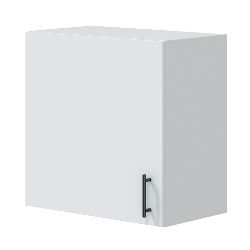 Cocina Modular Kira Con Isla Blanco Brillo y Roble Canadian 240 cm