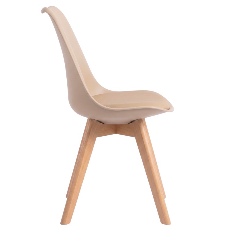 silla bistro beige 2
