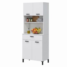 Mueble Cocina Auxiliar Alto 4P Luso Blanco Artik 72x185 cm
